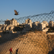 An israeli settlement in the West Bank, Maale Adumim, under construction in early 2017.